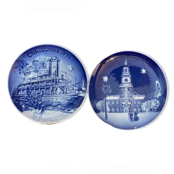 BING & Grondahl Christmas in America Vintage Plates - Set of 6 - Picture 2 of 15